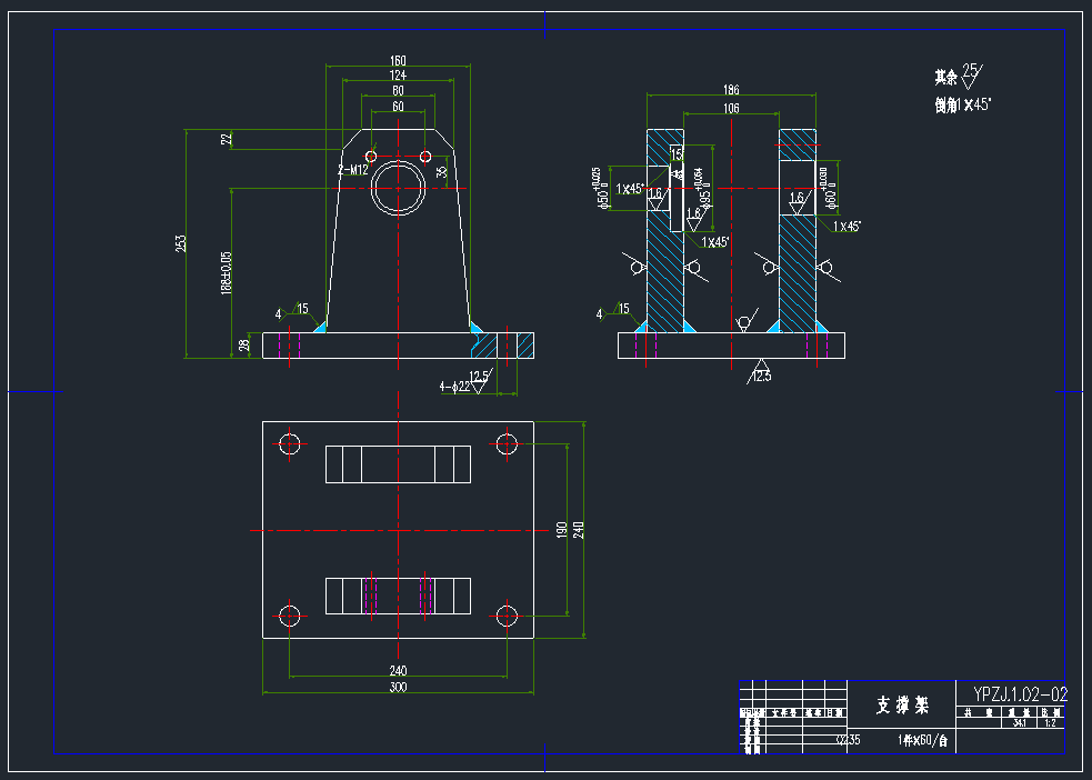机械结构中的支撑轮和限位轮CAD图纸