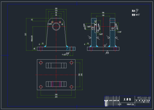 机械结构中的支撑轮和限位轮CAD图纸缩略图