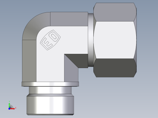 卡套式工业通用硬管接头EO_Male_stud_elbow_WE20SRCF前视缩略图
