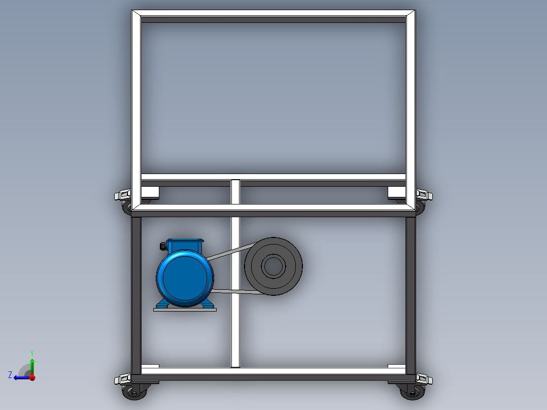 螺旋提升机SW三维==1503720==100右视图