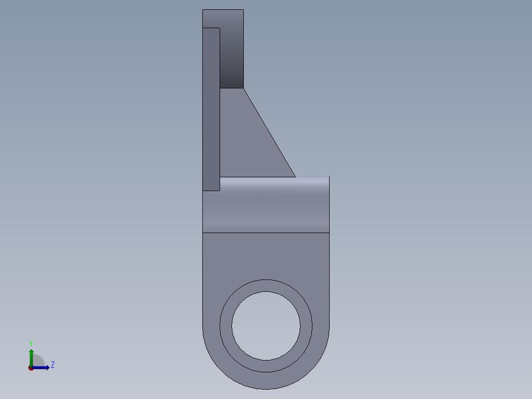 机械零件图18左视图