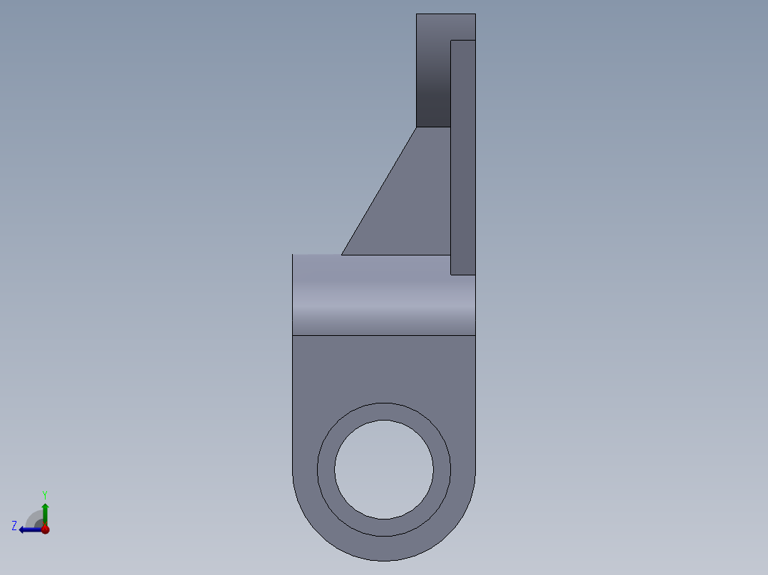机械零件图18右视图