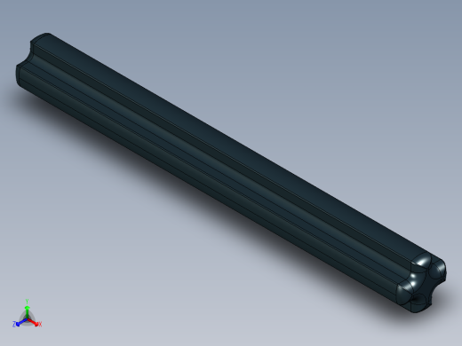 乐高机械组车桥-32073 Black Technic Axle 5.IGS正等轴测缩略图