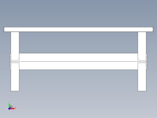 木制桌子前视缩略图