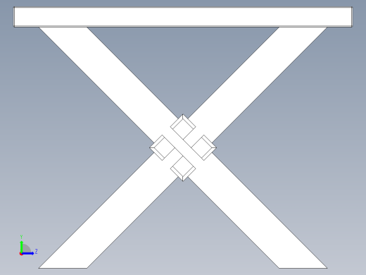 木制桌子左视缩略图