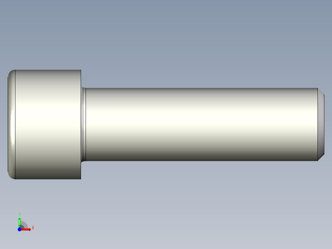 螺钉-DIN_912-M12x40.stp前视图
