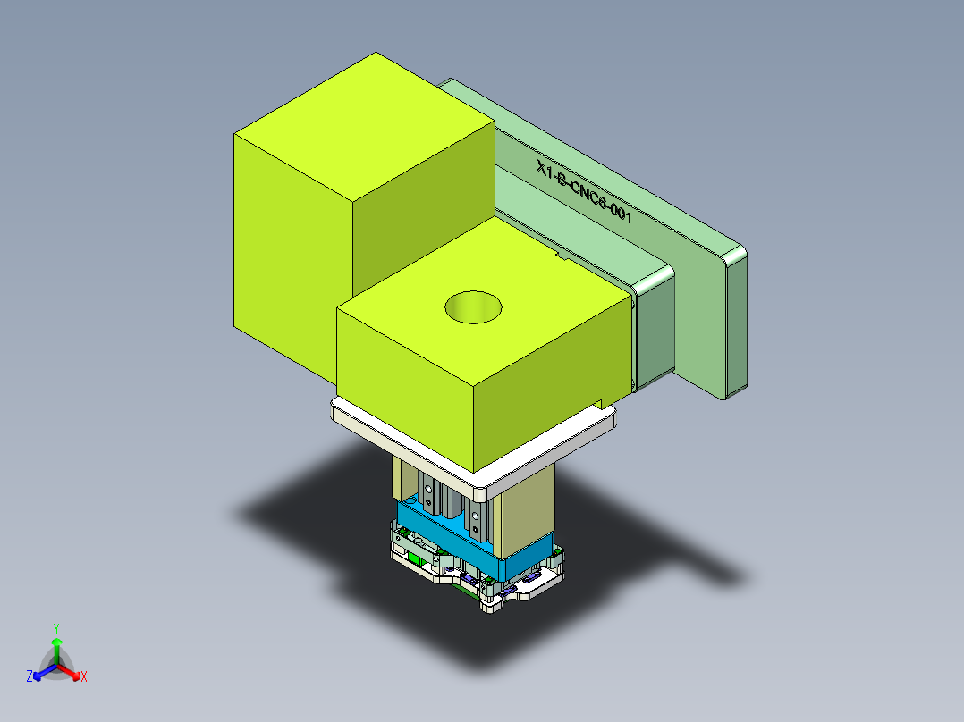 X1-笔记本CNC工装夹具三维模型CNC6-0401