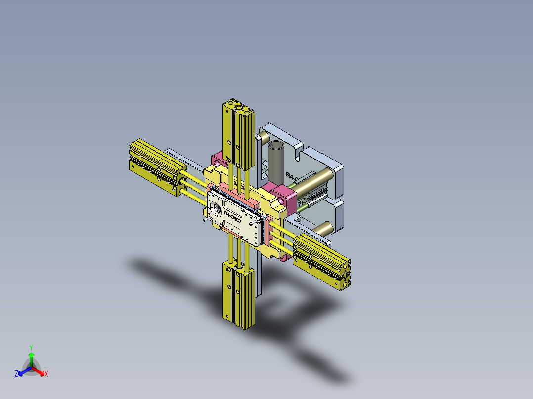 R4-CNC7笔记本CNC工装夹具三维模型-150922主视图