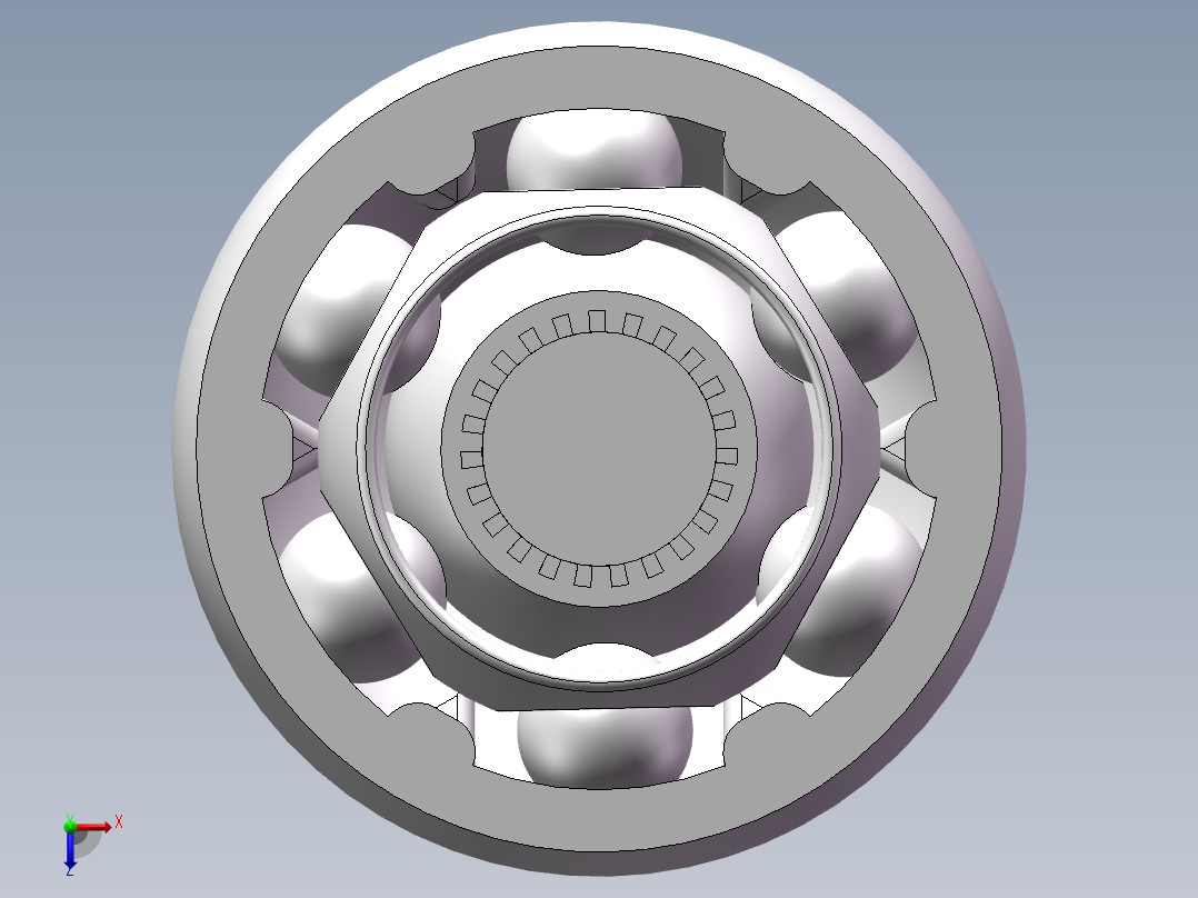 球笼式万向节俯视图