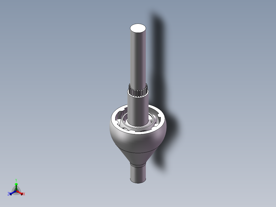 球笼式万向节正等轴测图