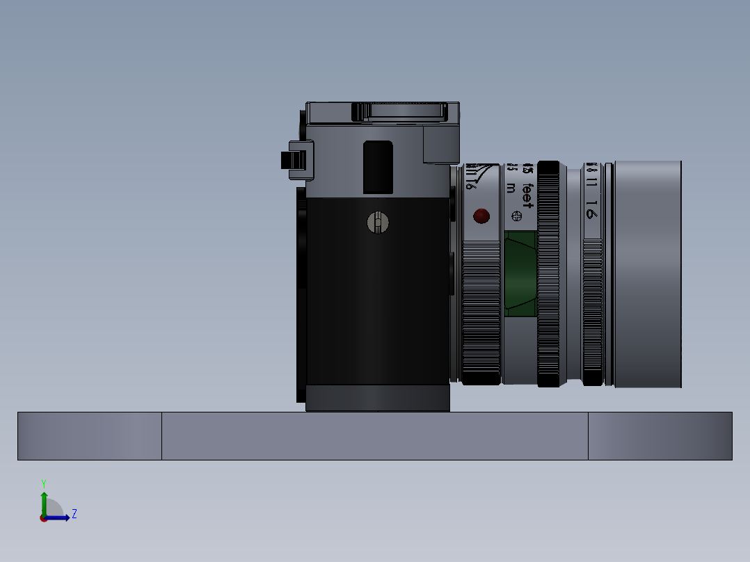 相机、摄像头(8)左视图