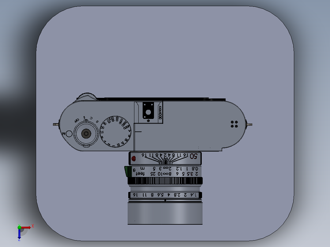 相机、摄像头(8)俯视图