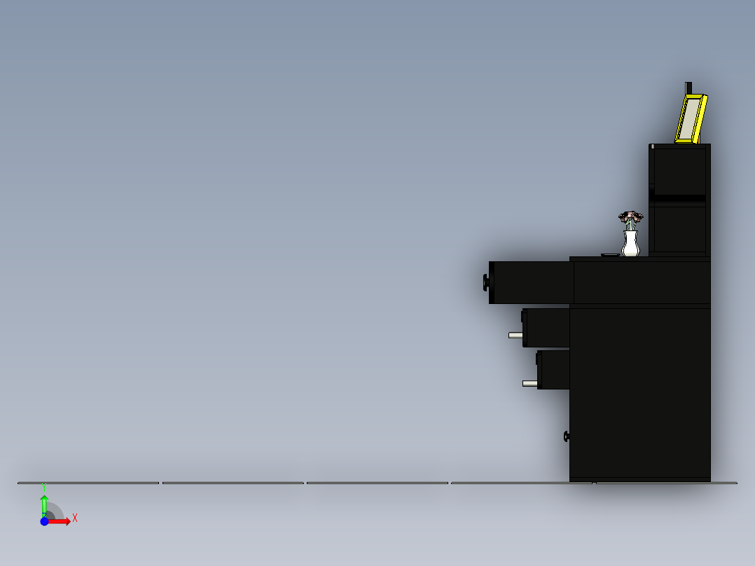 A2004582-梳妆台设计前视图