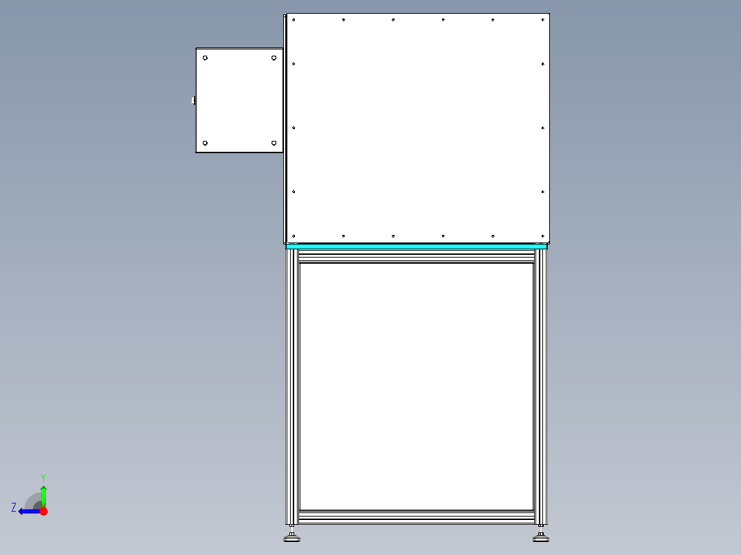轮毂定子自动安装机右视图