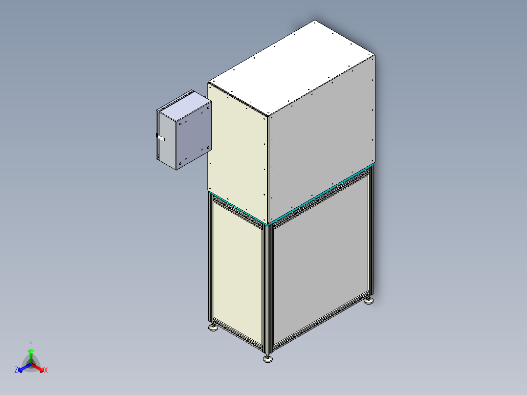 轮毂定子自动安装机正等轴测图