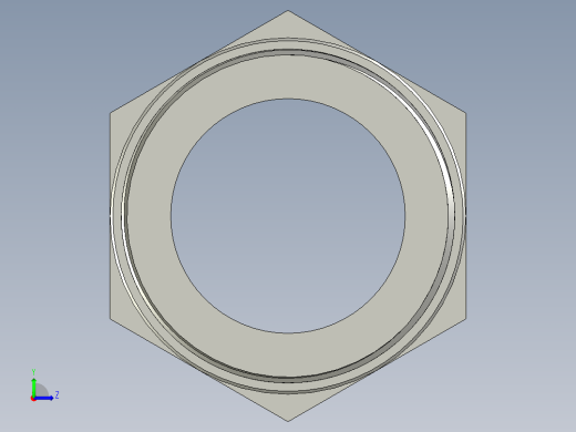 螺纹管水管接头-有边 [DN50X52.5]左视缩略图