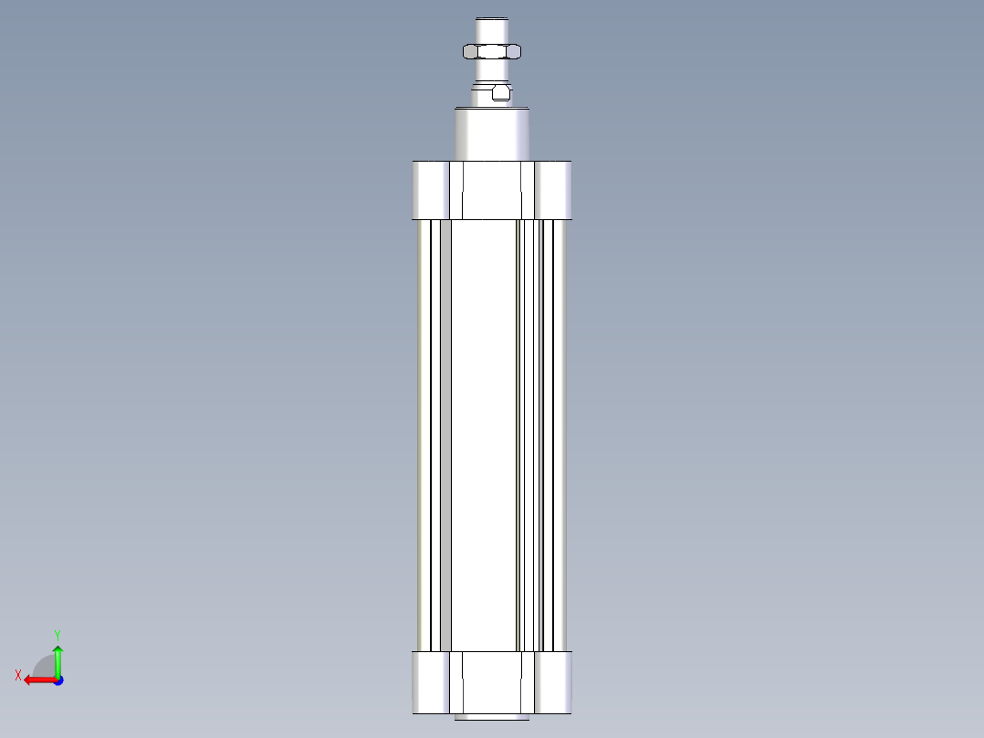 80x200 气缸 ıso 15552后视图