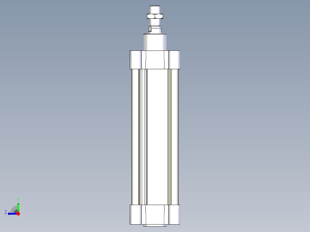 80x200 气缸 ıso 15552右视图