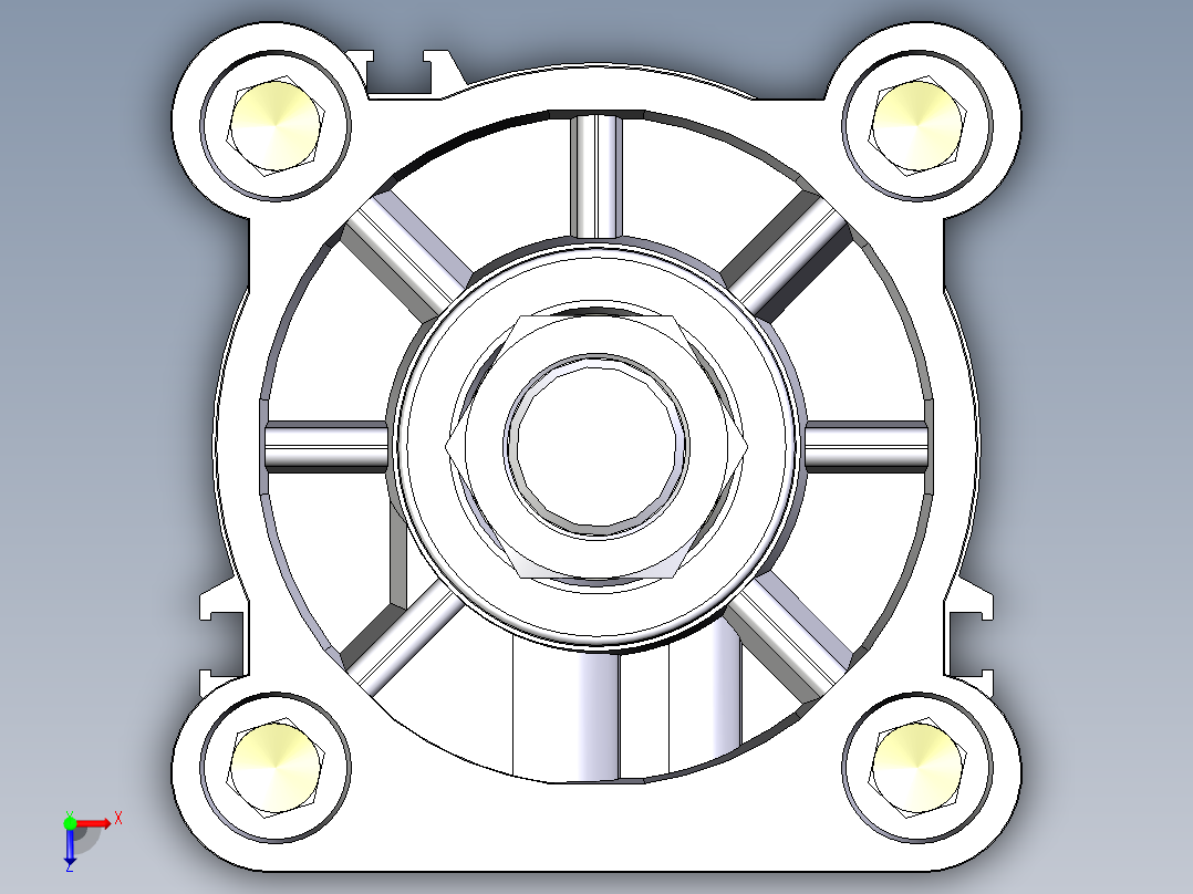 80x200 气缸 ıso 15552俯视图