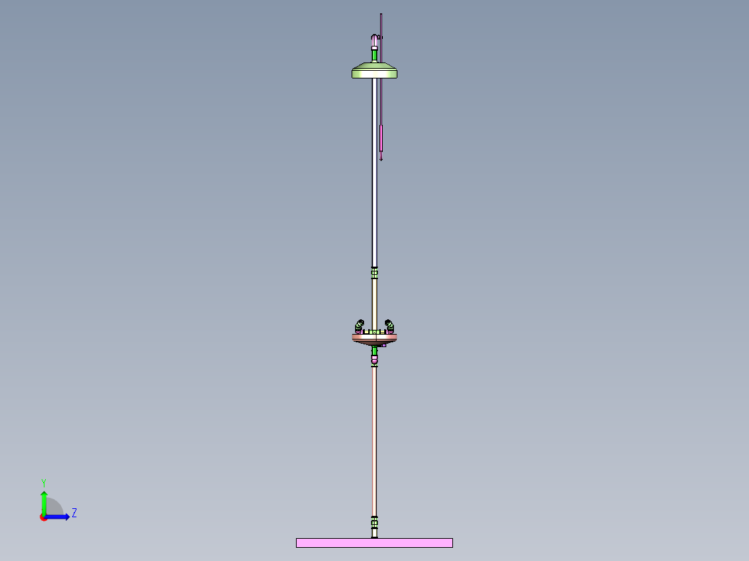 淋浴洗眼站左视图