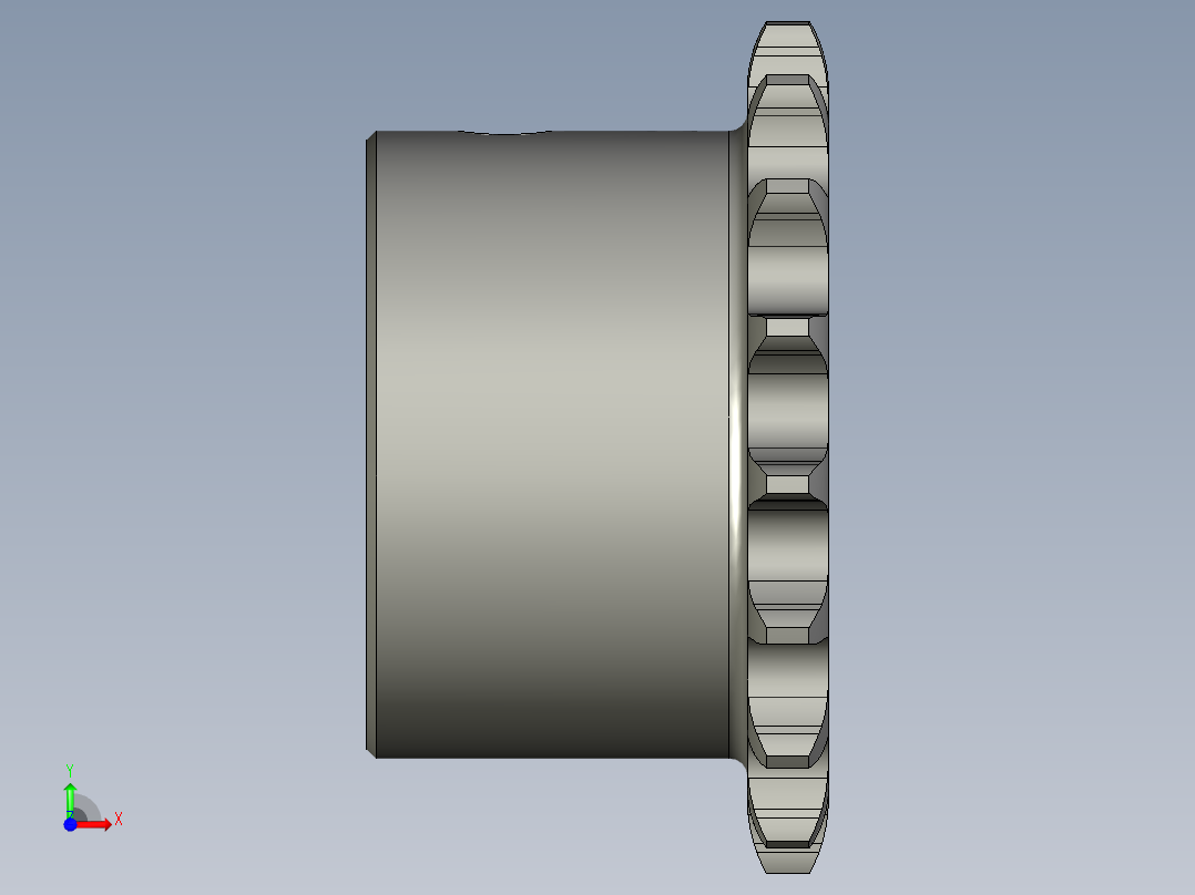 LC18MN-03-04取料台主动链轮10A-17T前视图