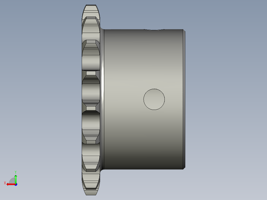 LC18MN-03-04取料台主动链轮10A-17T后视图