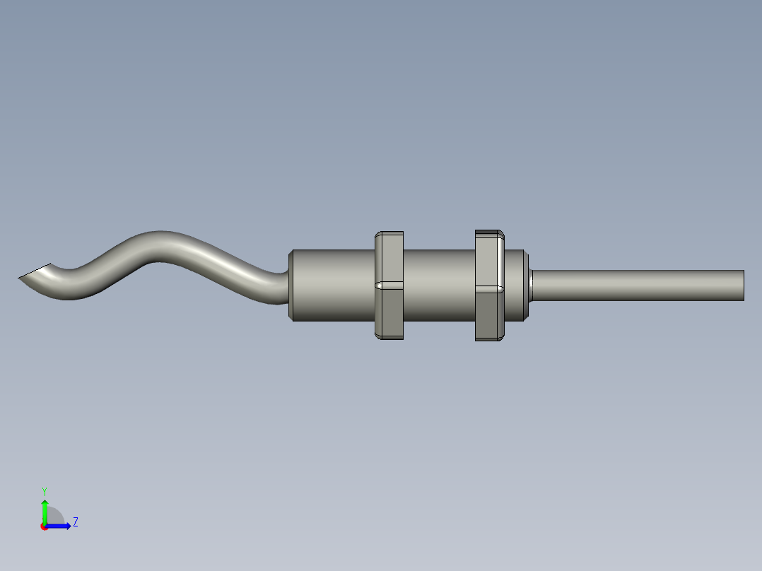 网线接口自动压合设备设计-M3-10反射光纤左视图