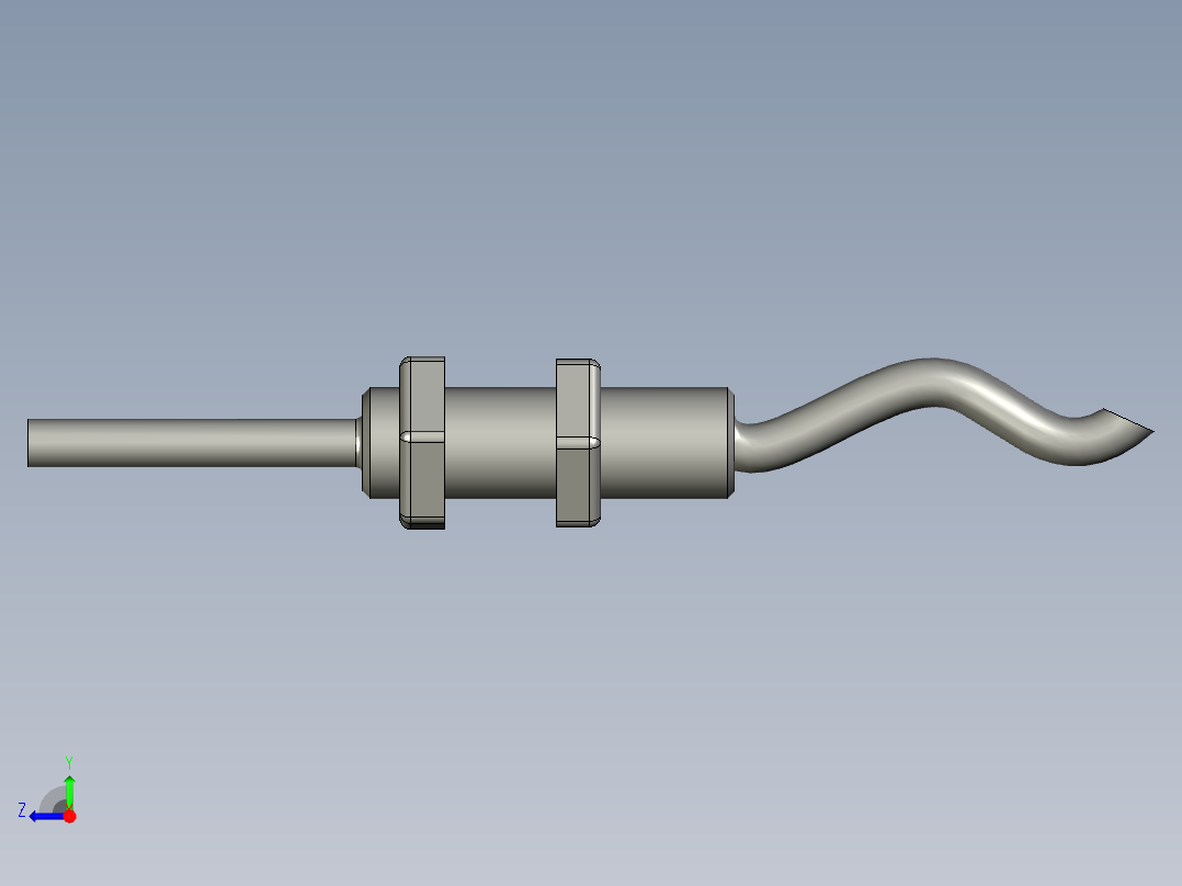 网线接口自动压合设备设计-M3-10反射光纤右视图