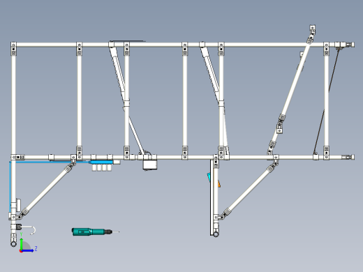 单工位精益生产架左视缩略图
