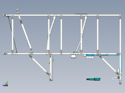 单工位精益生产架右视缩略图
