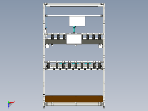 单工位精益生产架俯视缩略图