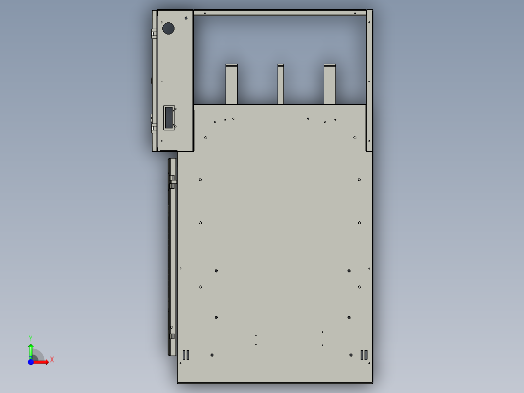 750X840X1600计量柜前视图