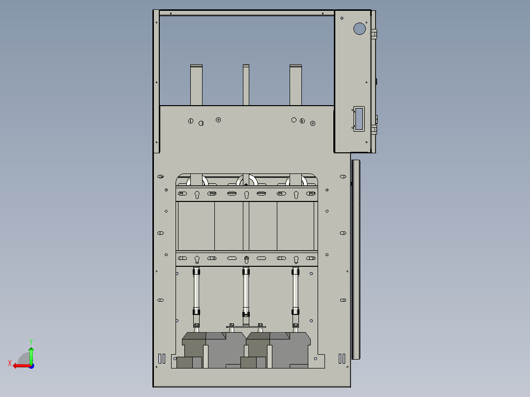 750X840X1600计量柜后视图