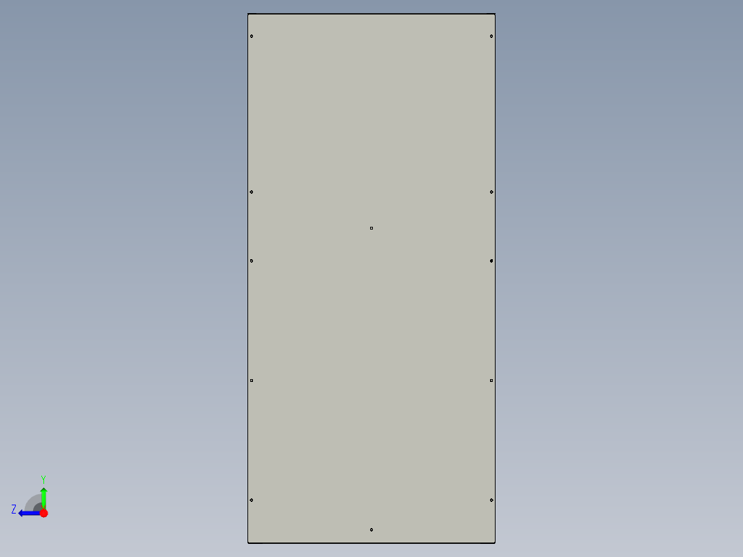750X840X1600计量柜右视图