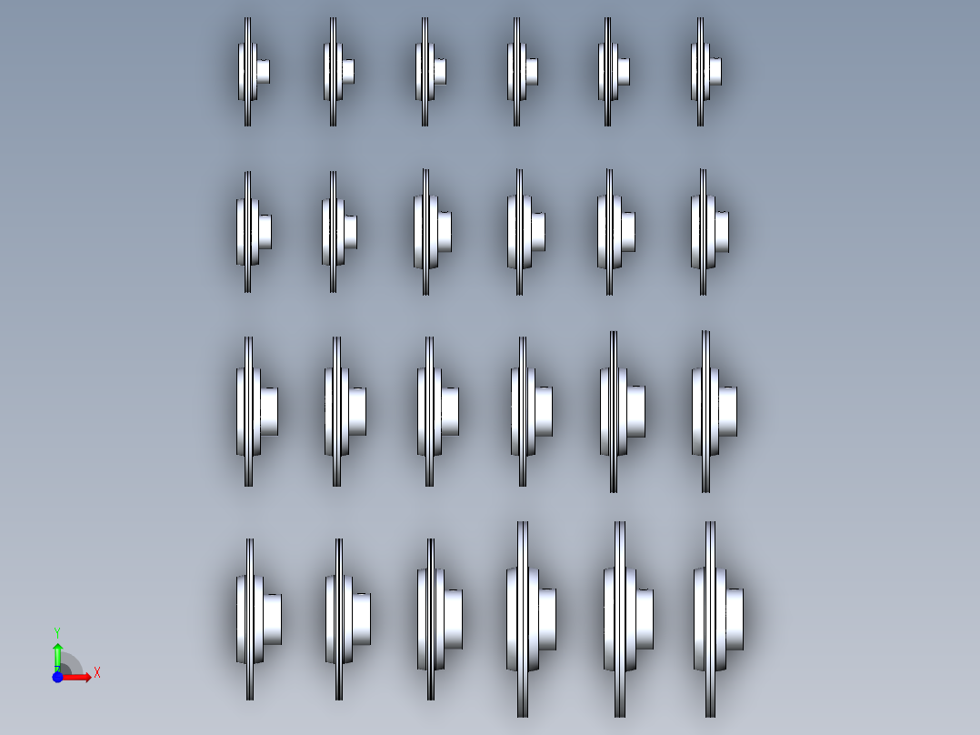 24种SBPF200带座轴承前视图