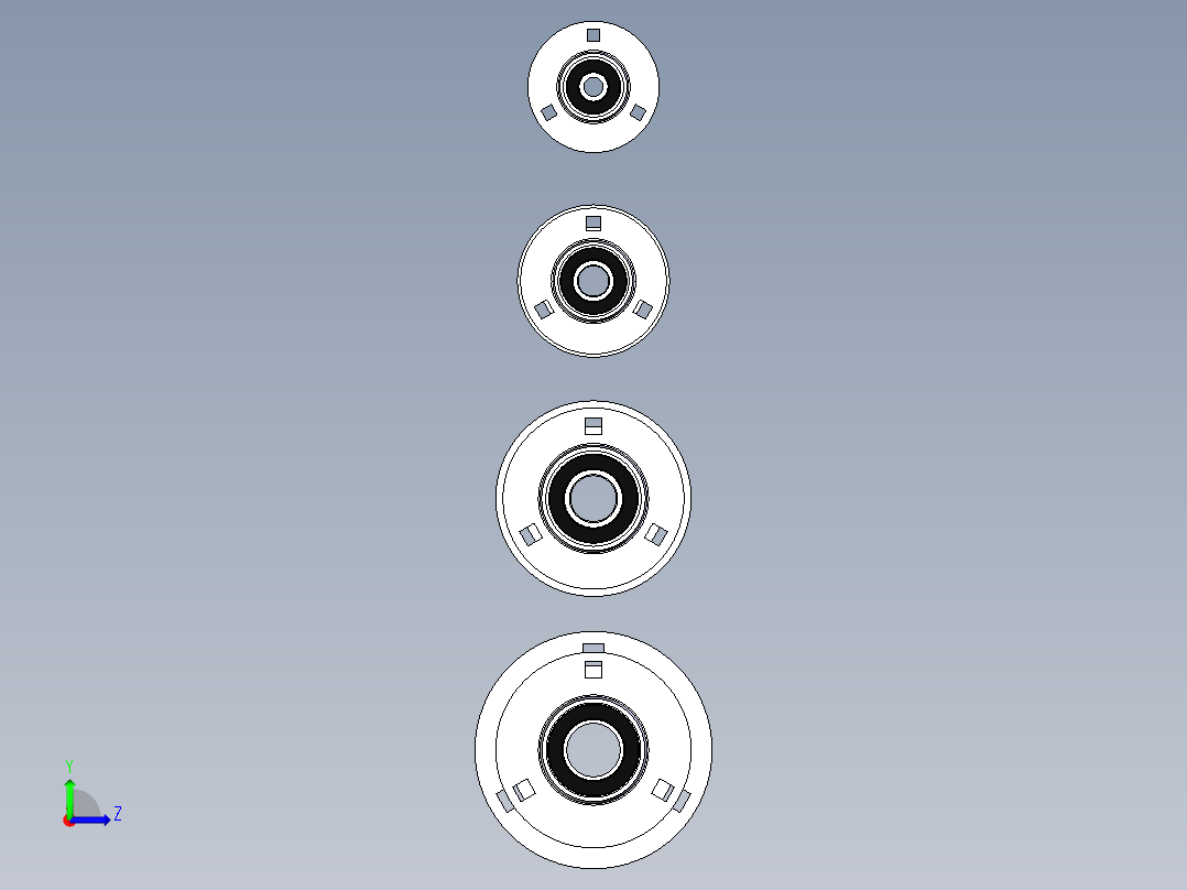 24种SBPF200带座轴承左视图