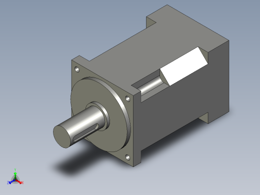PGL142-20(配合松下15KW高惯量伺服马达正等轴测缩略图
