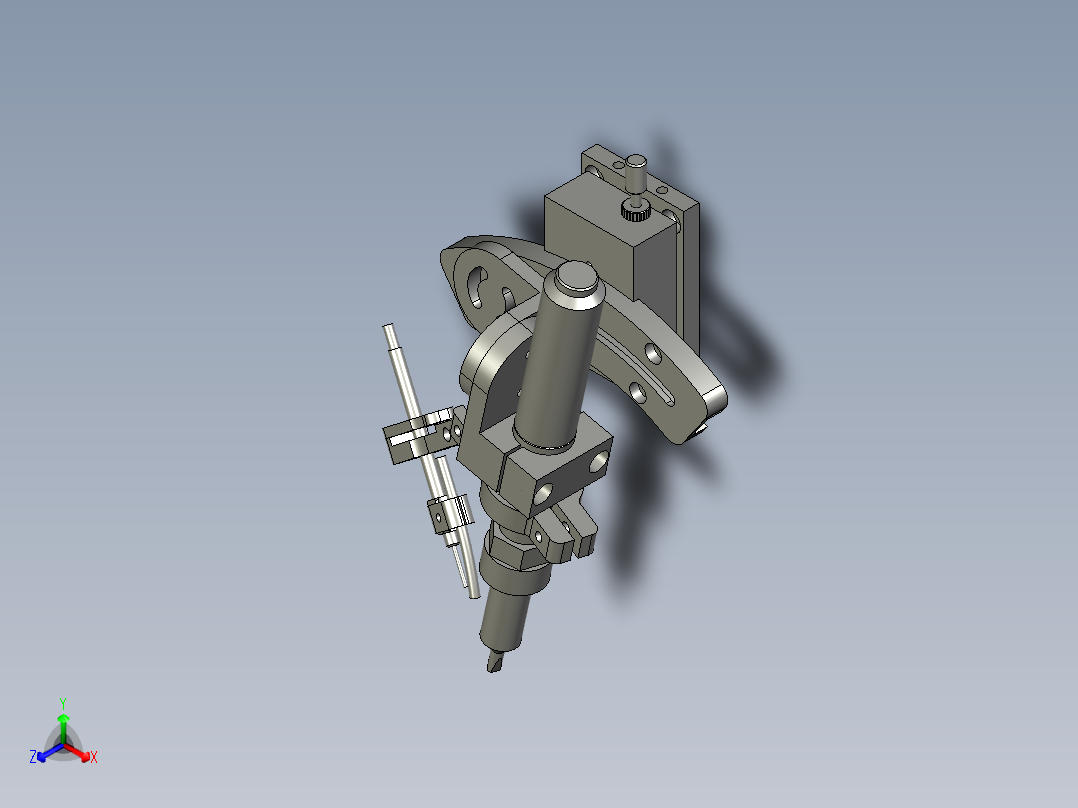 四轴烙铁组件主视图