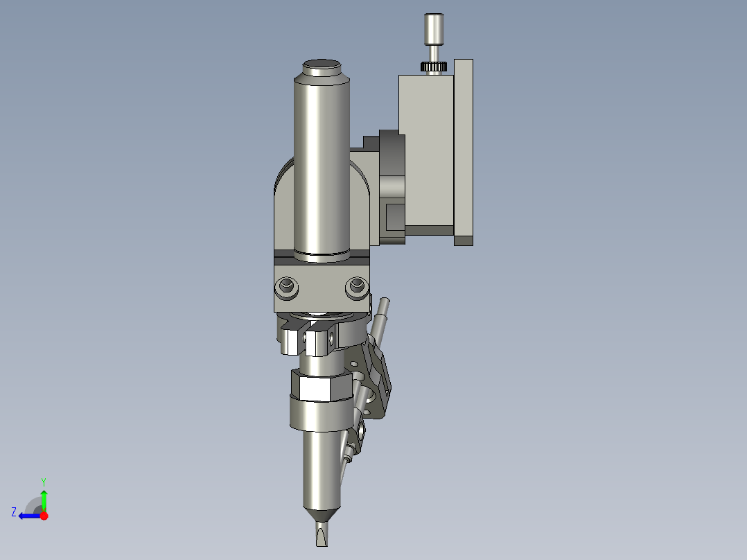四轴烙铁组件右视图