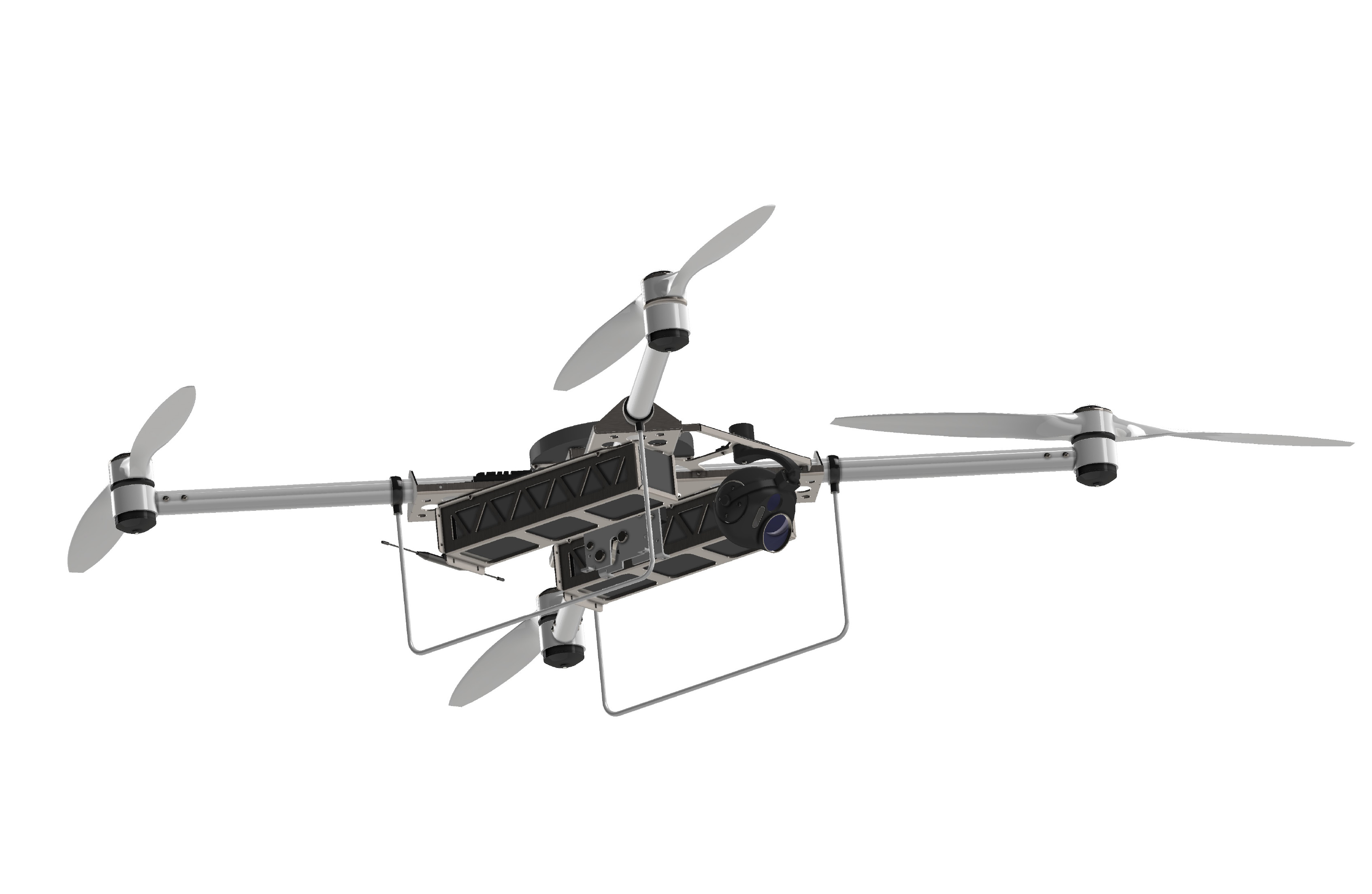 DMC-20四轴无人机结构3D图纸 STEP格式