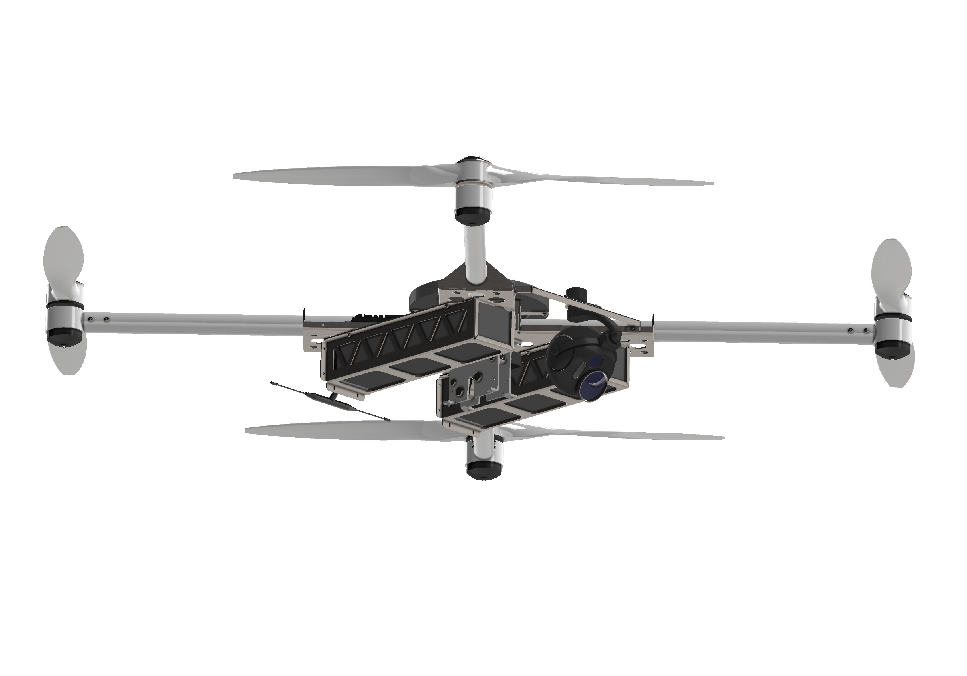 DMC-20四轴无人机结构3D图纸 STEP格式