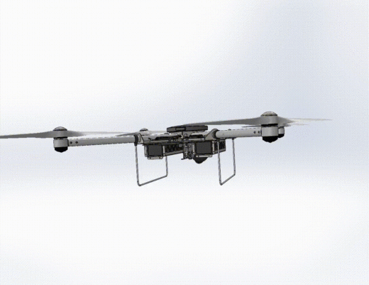 DMC-20四轴无人机结构3D图纸 STEP格式缩略图