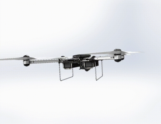 DMC-20四轴无人机结构3D图纸 STEP格式缩略图