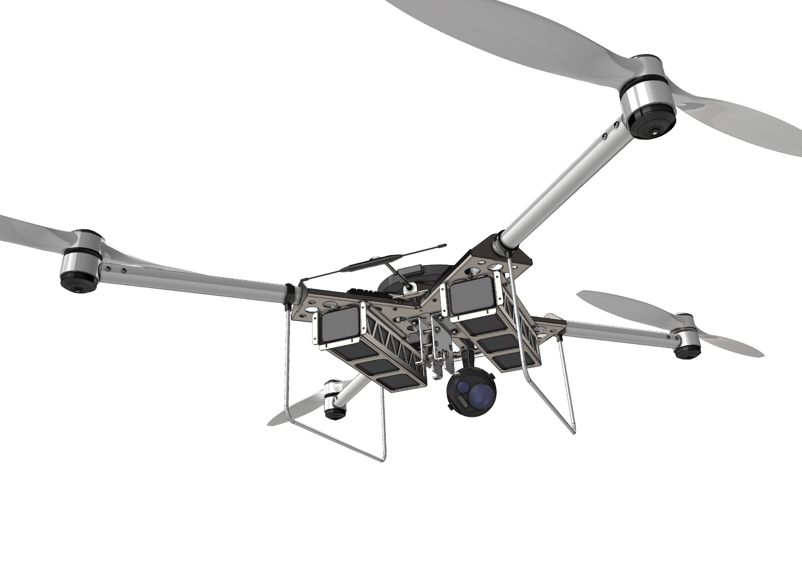 DMC-20四轴无人机结构3D图纸 STEP格式