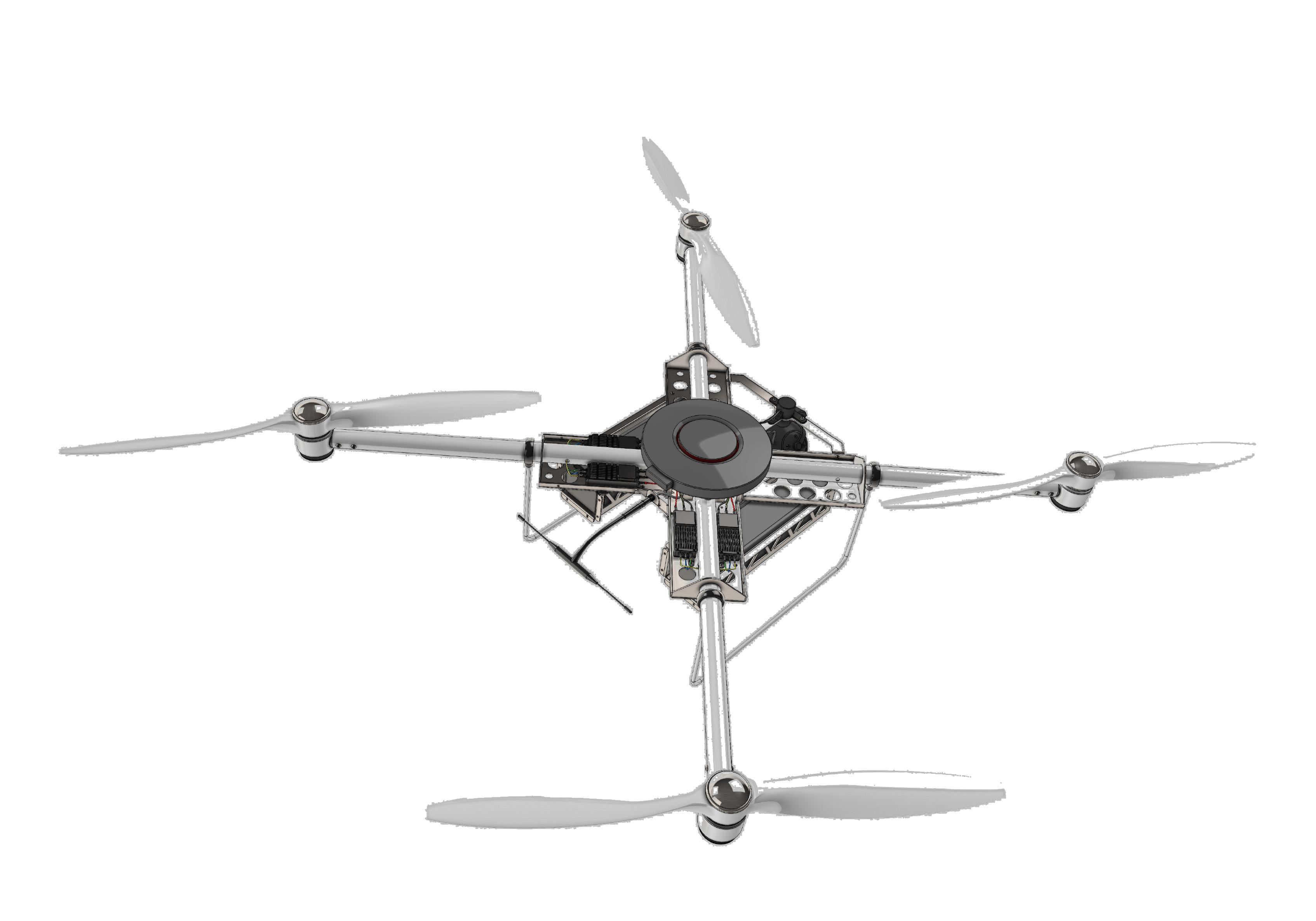 DMC-20四轴无人机结构3D图纸 STEP格式