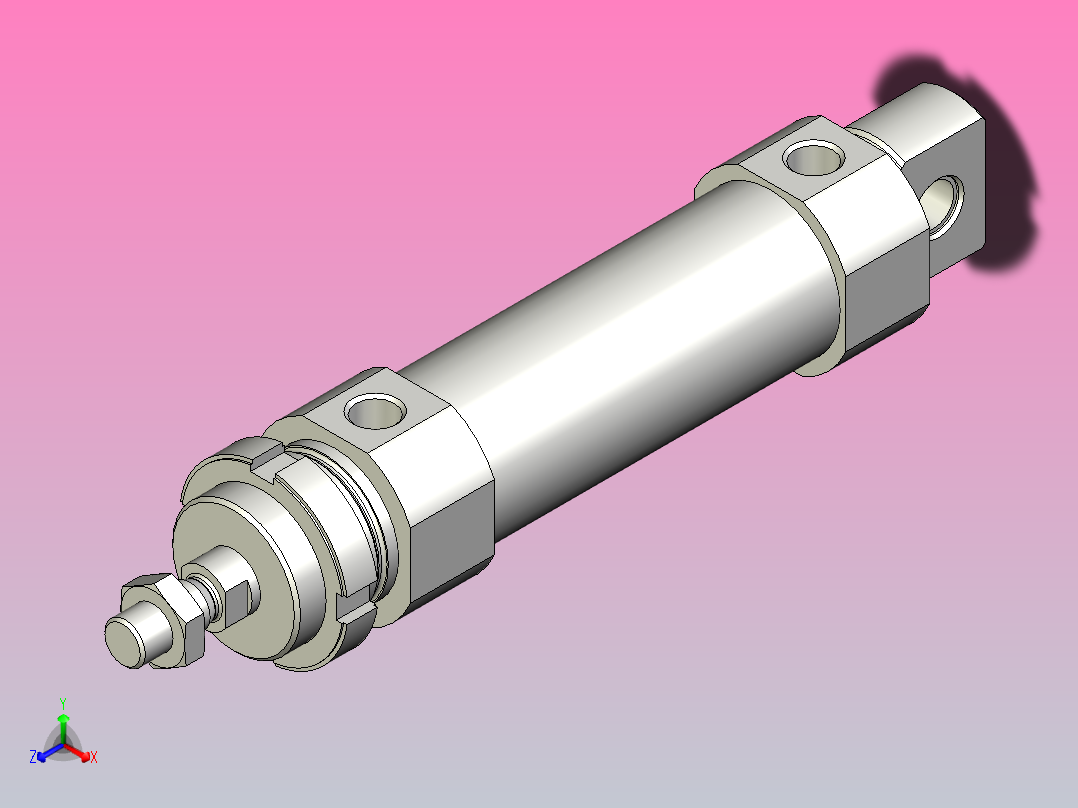 FESTO气缸DSNU-40-70-P-A---_0_正等轴测图
