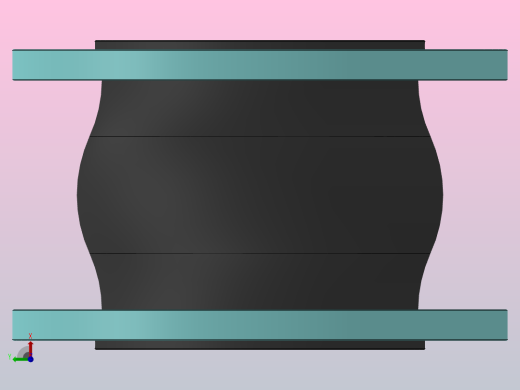 KXT型可曲挠橡胶接头[KXT-DN100]左视缩略图