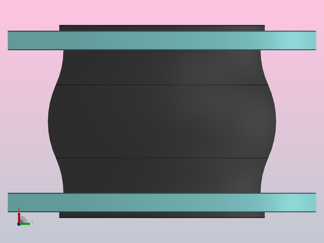 KXT型可曲挠橡胶接头[KXT-DN100]右视图