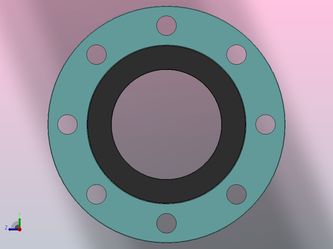 KXT型可曲挠橡胶接头[KXT-DN100]俯视图