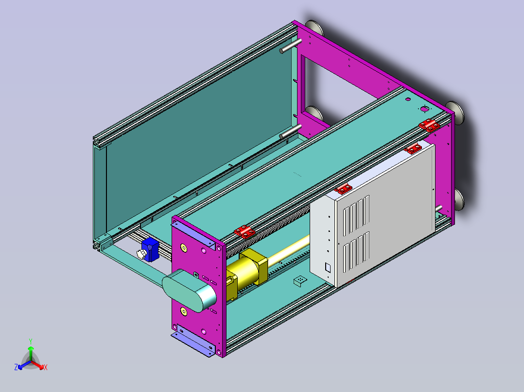 PCB板上板机接驳台主视图